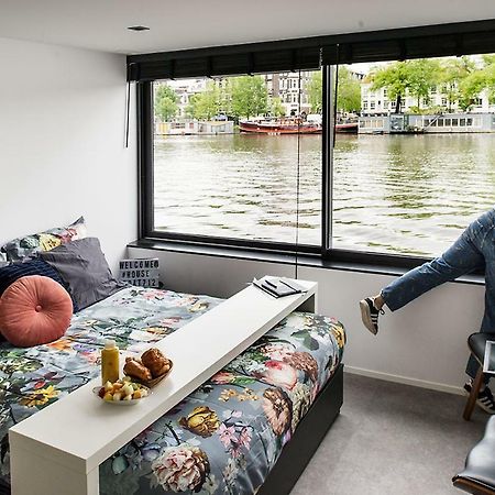 Houseboat Amsterdam - Room With A View Exterior foto